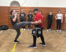 Ukázková hodina kickboxu, Základní škola Aloise Klára Úštěk, foto:9
